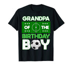 Grandpa Birthday Soccer B Day Matching T-Shirt - Minimalist Print Unisex