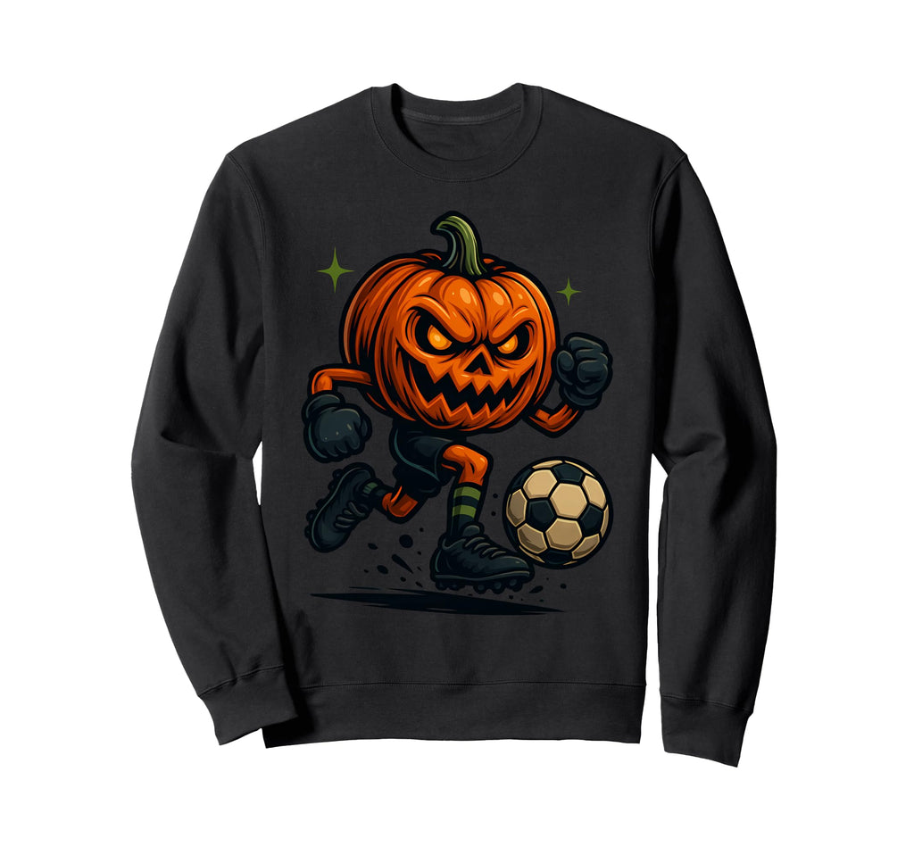 Halloween Scary Pumpkin Showing Sweatshirt - Custom Art Print Unisex