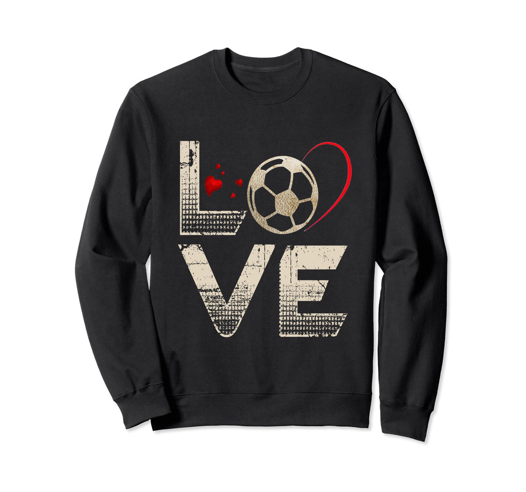Love Heart Soccer Team Sport Fans Sweatshirt - Streetwear Style Unisex