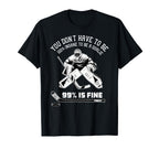 Ice Hockey Goalkeeper Goaltender Ice T-Shirt - Streetwear Style for Adults