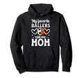 My Favorite Ballers Call Me Mom Hoodie - Minimalist Print Unisex
