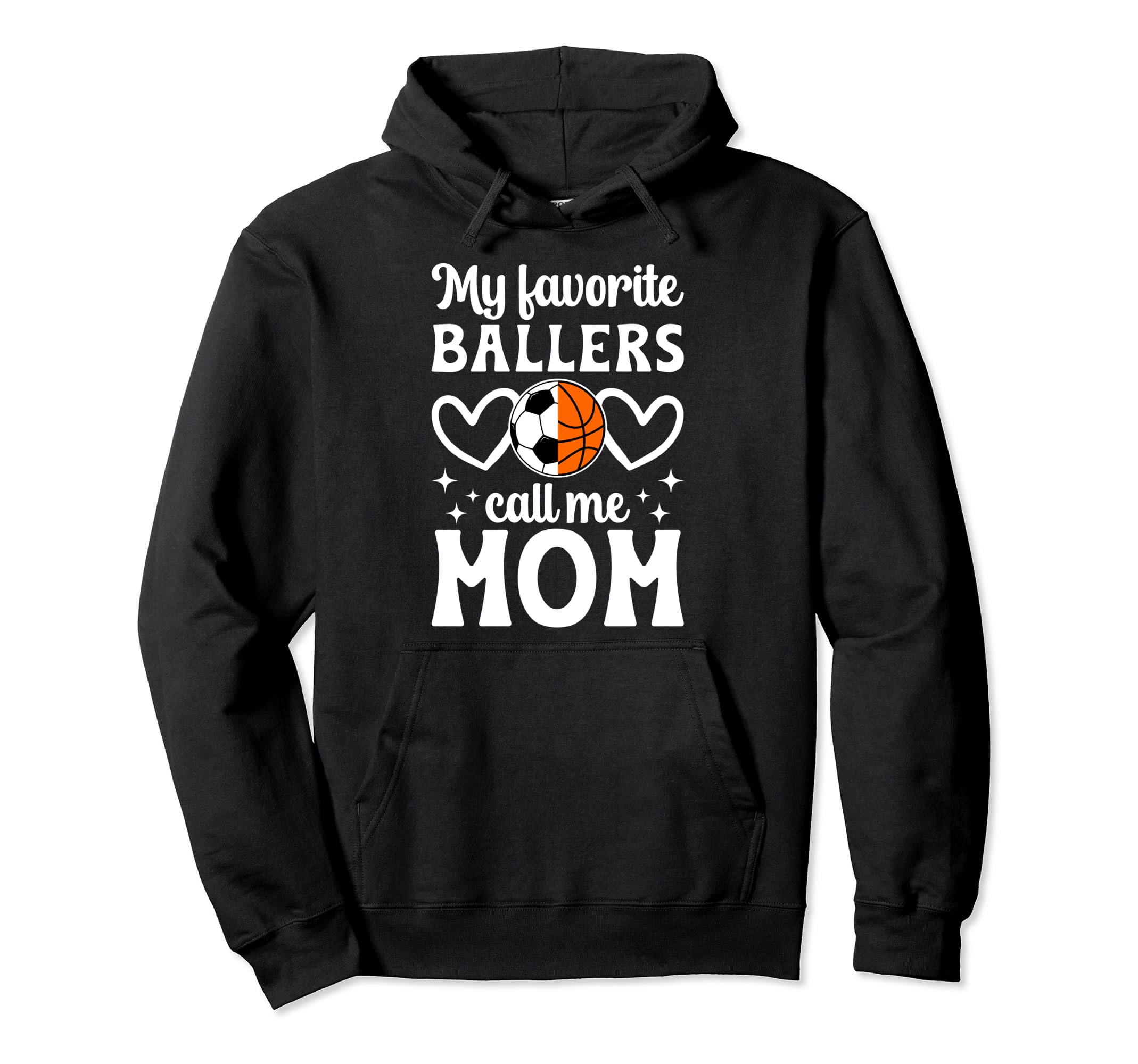 My Favorite Ballers Call Me Mom Hoodie - Minimalist Print Unisex