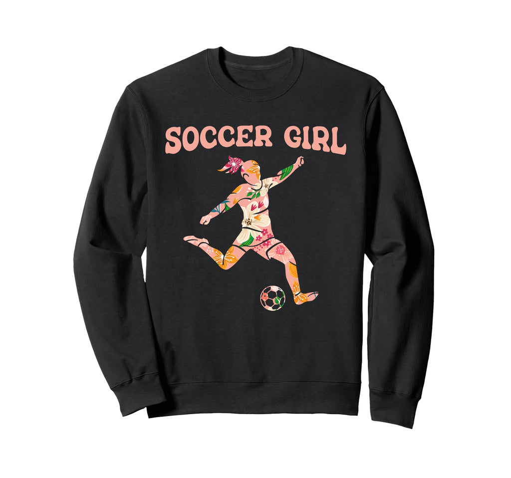 Funny Soccer Football Team Player Sweatshirt - Trendy Graphic for Adults