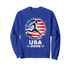 American Flag Soccer Soccer 2028 Sweatshirt - Unique Graphic Unisex