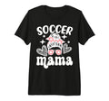 Soccer Mama Messy Bun Soccer Mothers T-Shirt - Streetwear Style for Adults