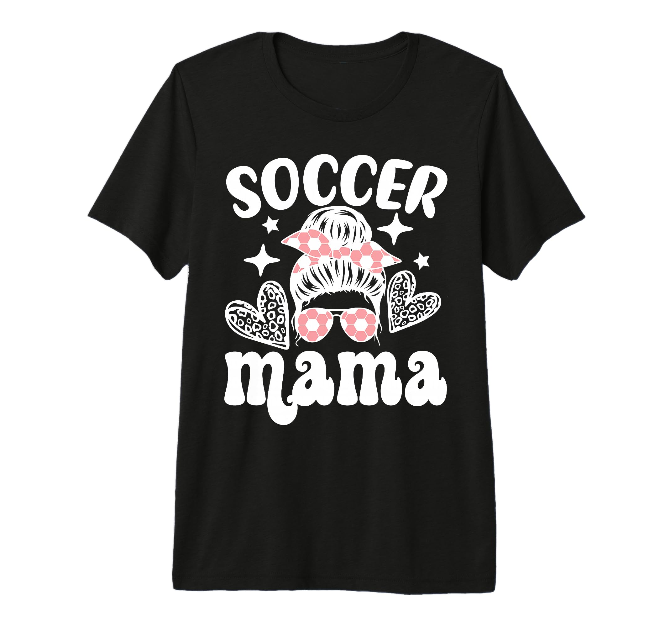 Soccer Mama Messy Bun Soccer Mothers T-Shirt - Streetwear Style for Adults