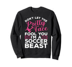 Soccer Art Teen Goalie Soccer Sweatshirt - Custom Art Print Men Women