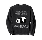 Just One Adores Pandas Kawaii Art Sweatshirt - Unique Graphic Unisex