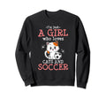 Just Who Loves Cats And Soccer Fan Sweatshirt - Trendy Graphic for Adults