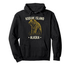 Kodiak Island Alaska Usa Grizzly Bear Hoodie - Streetwear Style Men Women