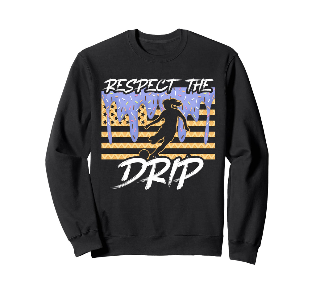 Soccer Drip Dripping Ice Cream Sweatshirt - Aesthetic Graphic for Adults