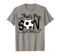Thats My Son Out There Soccer Mom T-Shirt - Minimalist Print for Adults
