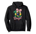 10 Brazil Birthday Number 10 Soccer Jersey Hoodie - Graphic Print Men Women