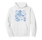 Preppy Game Day Soccer Mom Streetwear Hoodie - Aesthetic Graphic Unisex