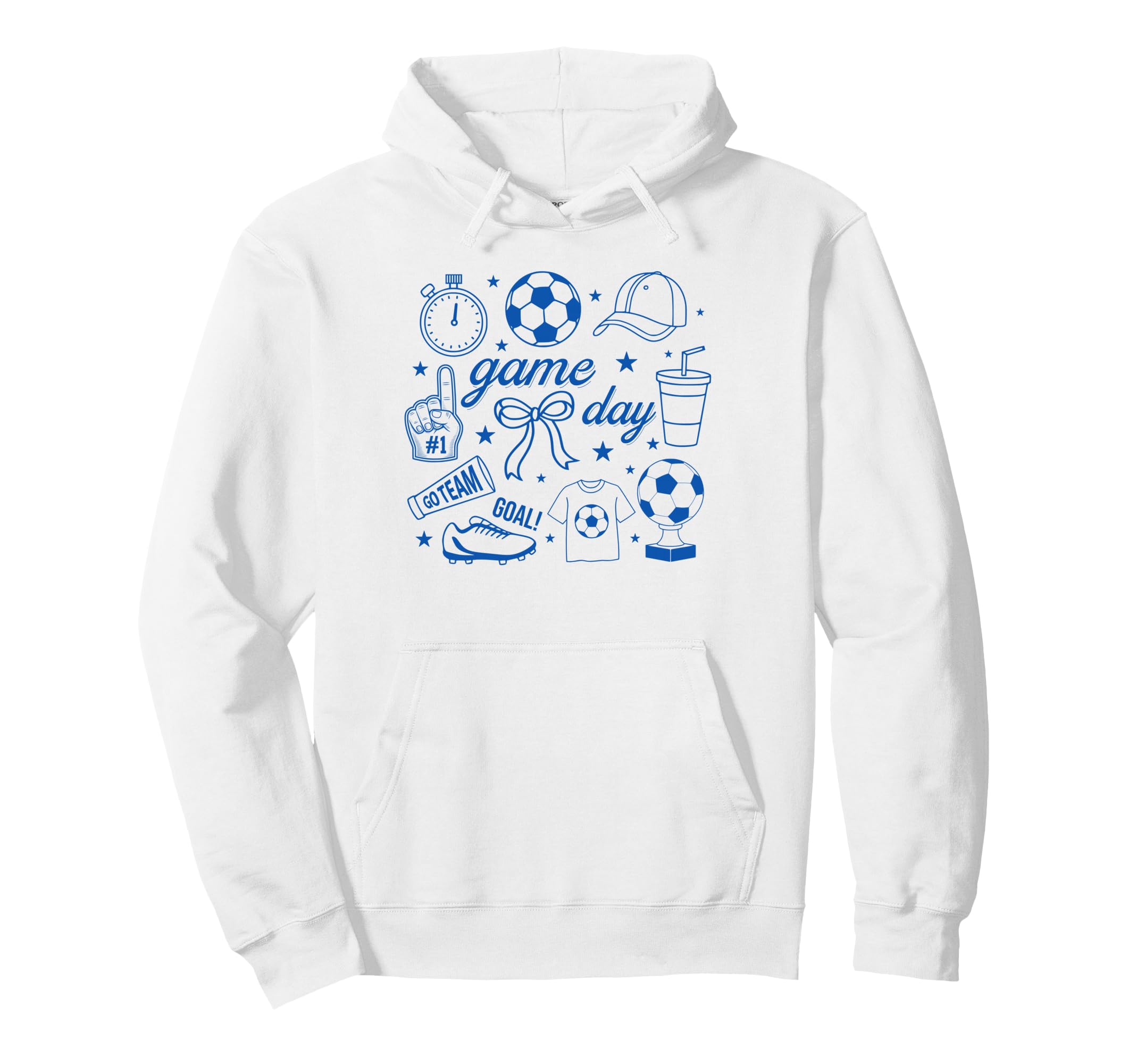 Preppy Game Day Soccer Mom Streetwear Hoodie - Aesthetic Graphic Unisex