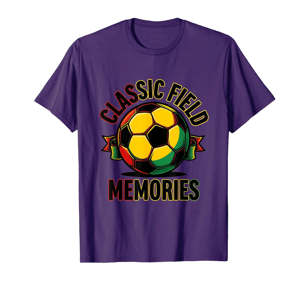 Soccer Ball Field Memories T-Shirt - Trendy Graphic Men Women