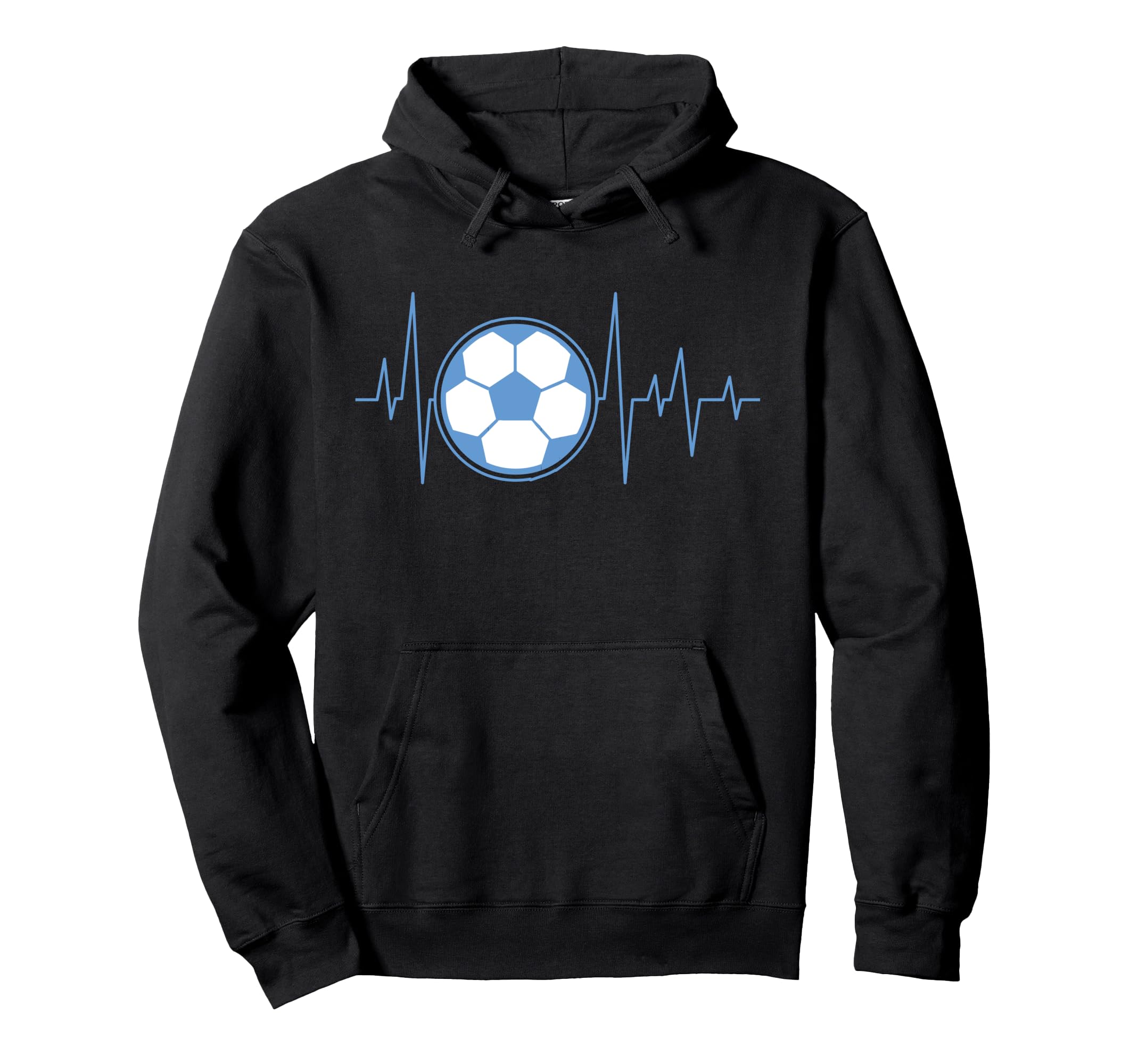 Soccer Heartbeat Pulse Soccer Lovers Hoodie - Streetwear Style Men Women