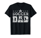 Soccer Dad Fathers Day Soccer T-Shirt - Casual Everyday Wear for Adults
