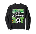 Soccer Big Sister Birthday Party Sweatshirt - Custom Art Print for Adults