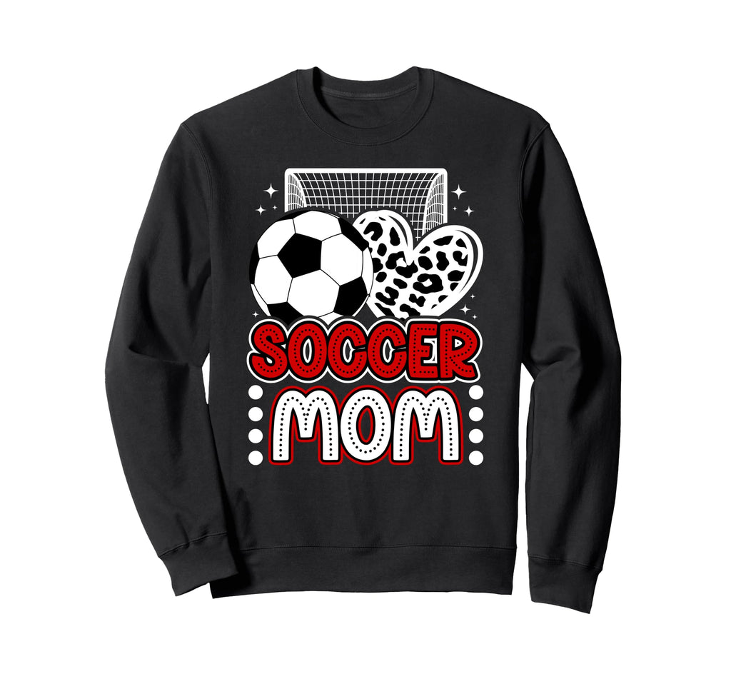 Soccer Mom Soccer Player Mother Heart Sweatshirt - Custom Art Print Unisex