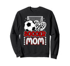 Soccer Mom Soccer Player Mother Heart Sweatshirt - Custom Art Print Unisex