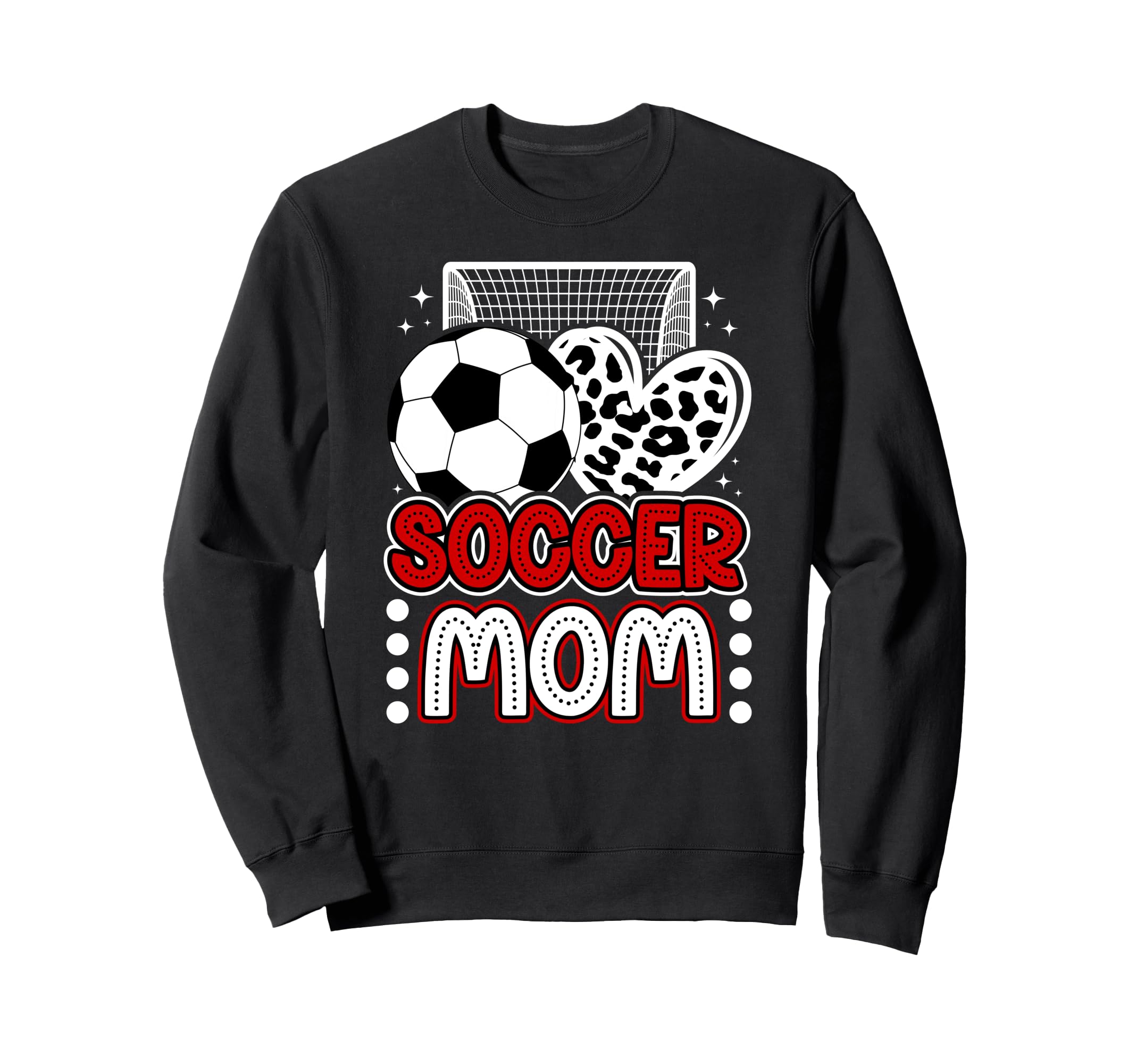 Soccer Mom Soccer Player Mother Heart Sweatshirt - Custom Art Print Unisex