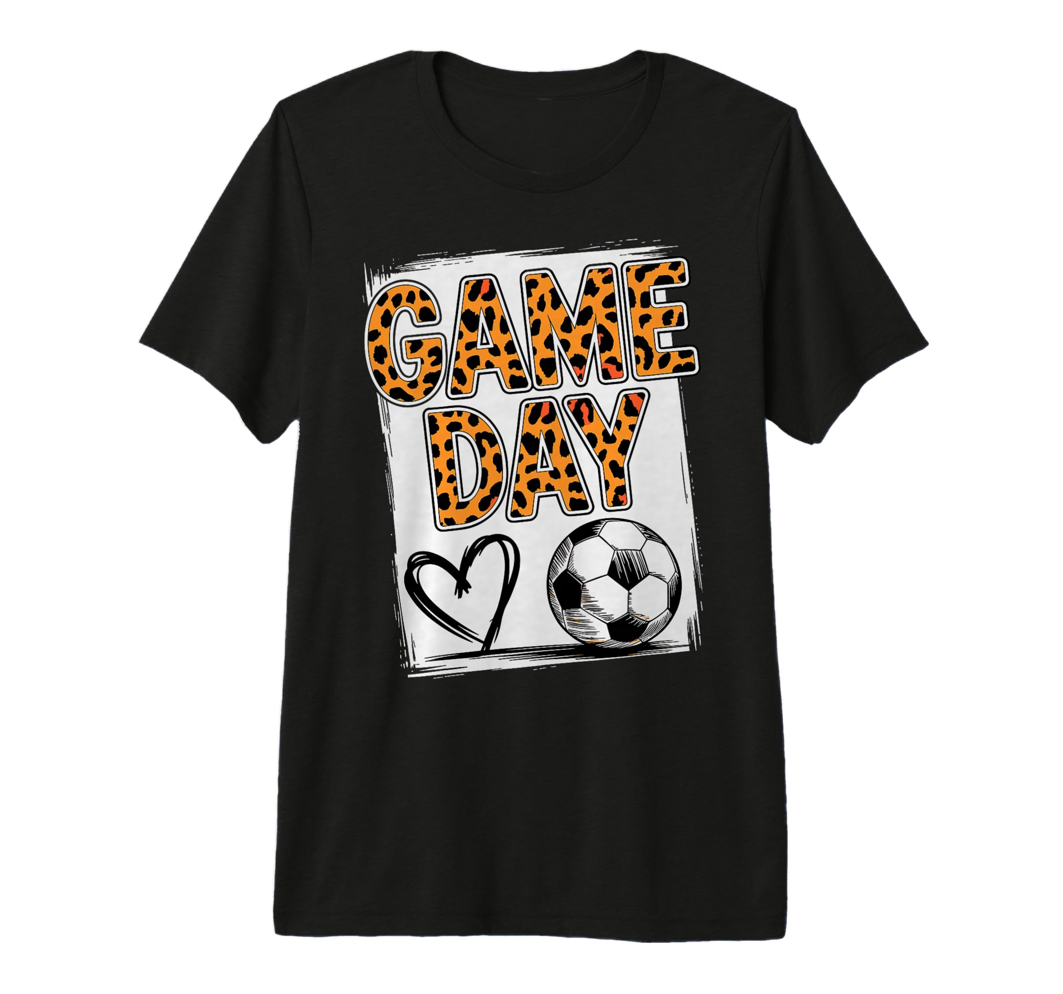 Game Day Soccer Player Fan Footbal T-Shirt - Custom Art Print for Adults