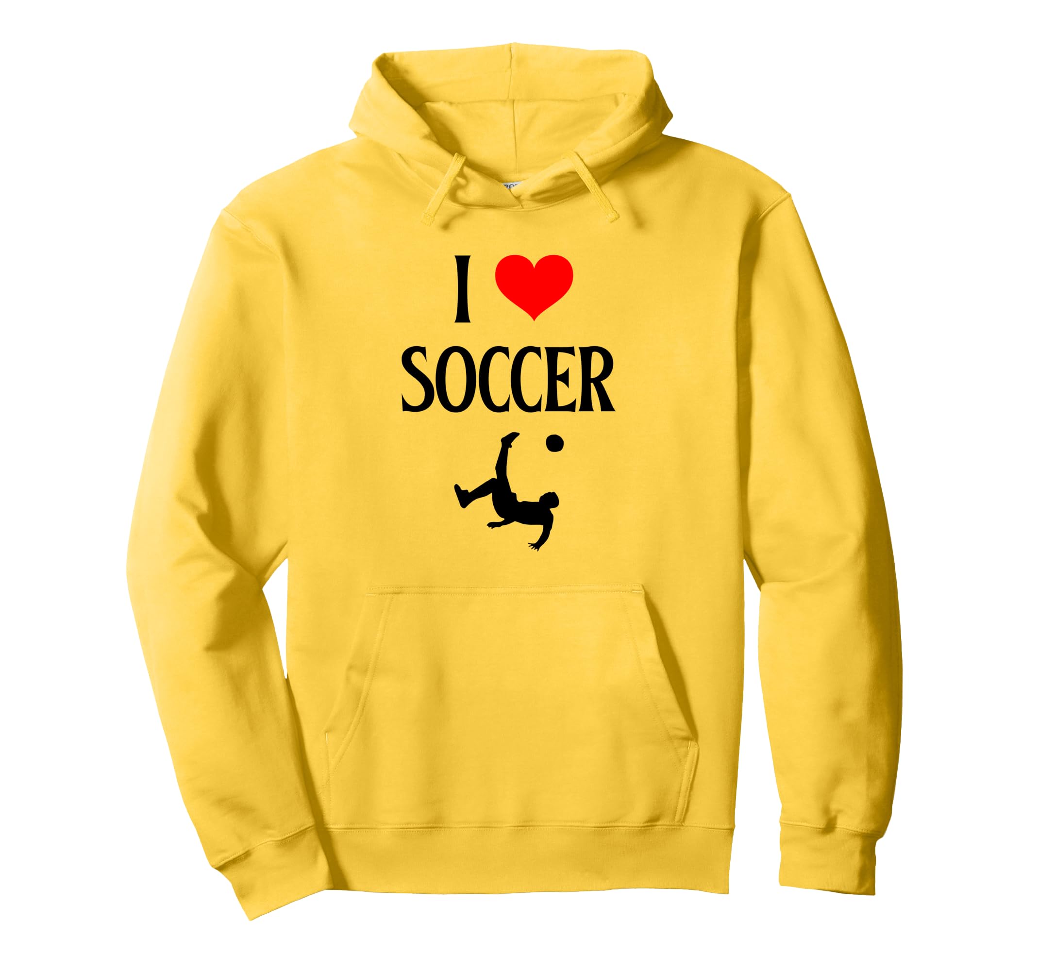 I Love Soccer I Heart Soccer Funny Hoodie - Custom Art Print Unisex
