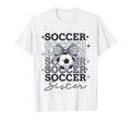 Groovy Soccer Sister Coquette Bow T-Shirt - Custom Art Print for Adults