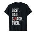 Best Dad Coach Ever Funny Football T-Shirt - Graphic Print for Adults