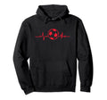 Heartline Sports Football Soccer Ball Hoodie - Aesthetic Graphic Unisex
