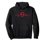 Heartline Sports Football Soccer Ball Hoodie - Aesthetic Graphic Unisex