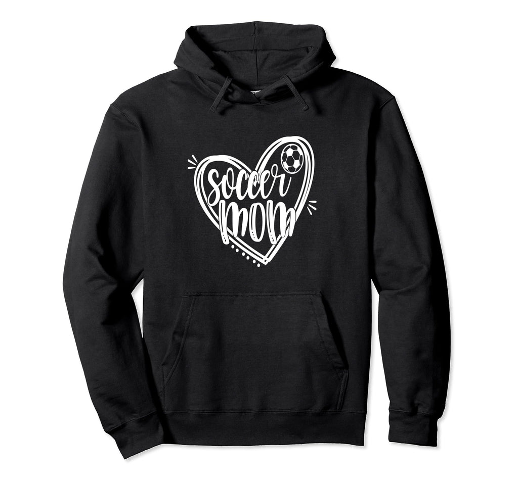 Mom Loves Soccer Heart Best Soccer Mom Hoodie - Novelty Apparel Men Women