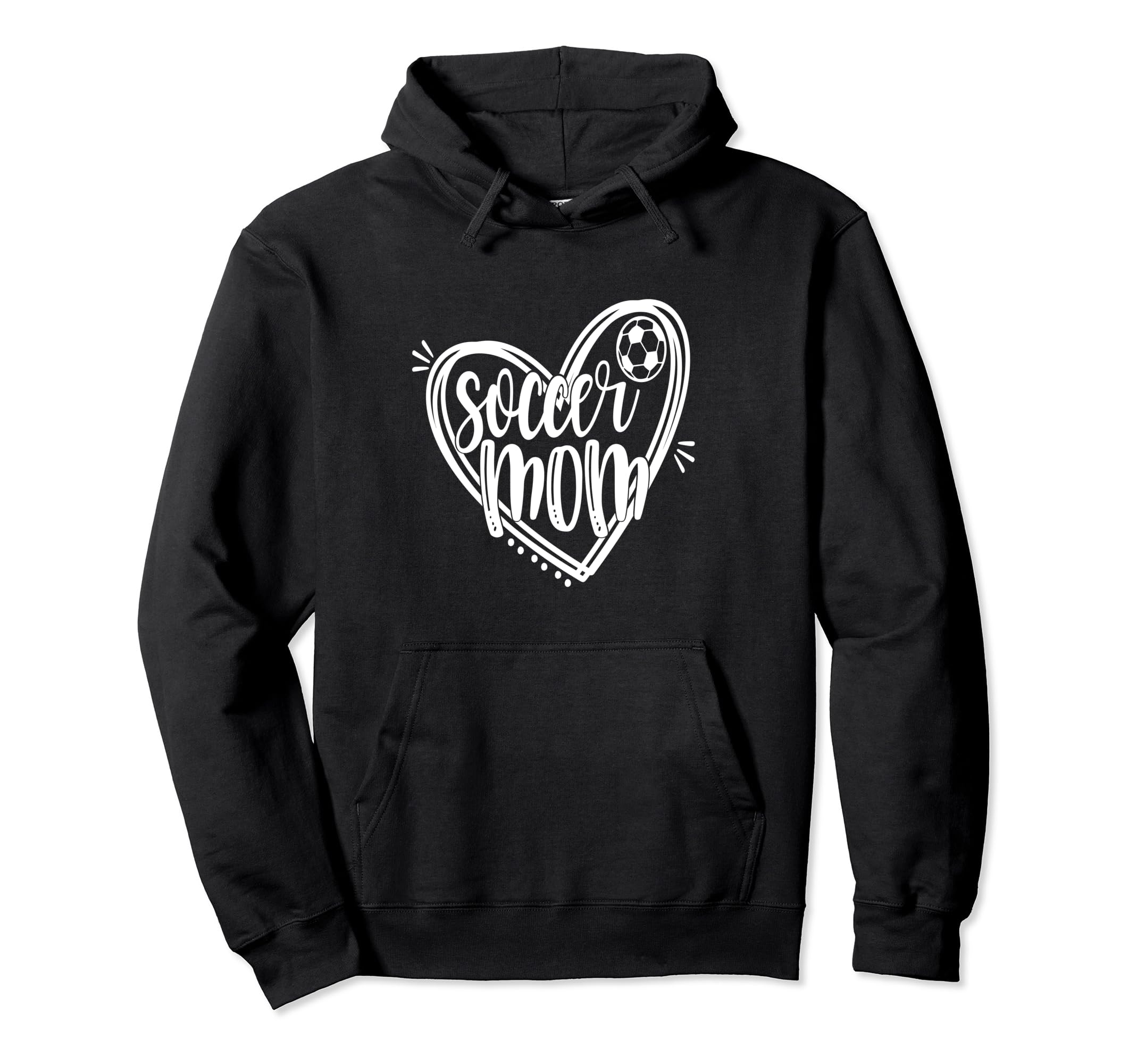 Mom Loves Soccer Heart Best Soccer Mom Hoodie - Novelty Apparel Men Women