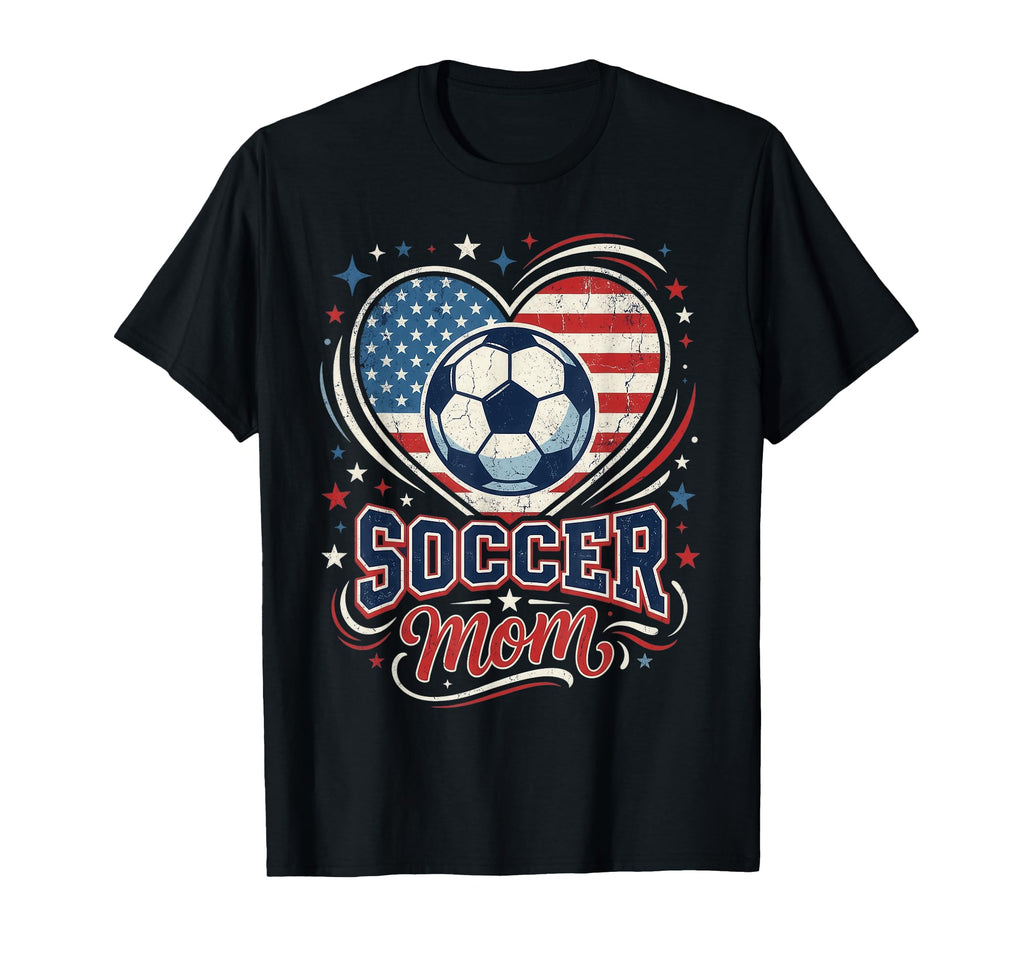 Soccer Mom Heart Ball Mothers Day Sport T-Shirt - Graphic Print Men Women