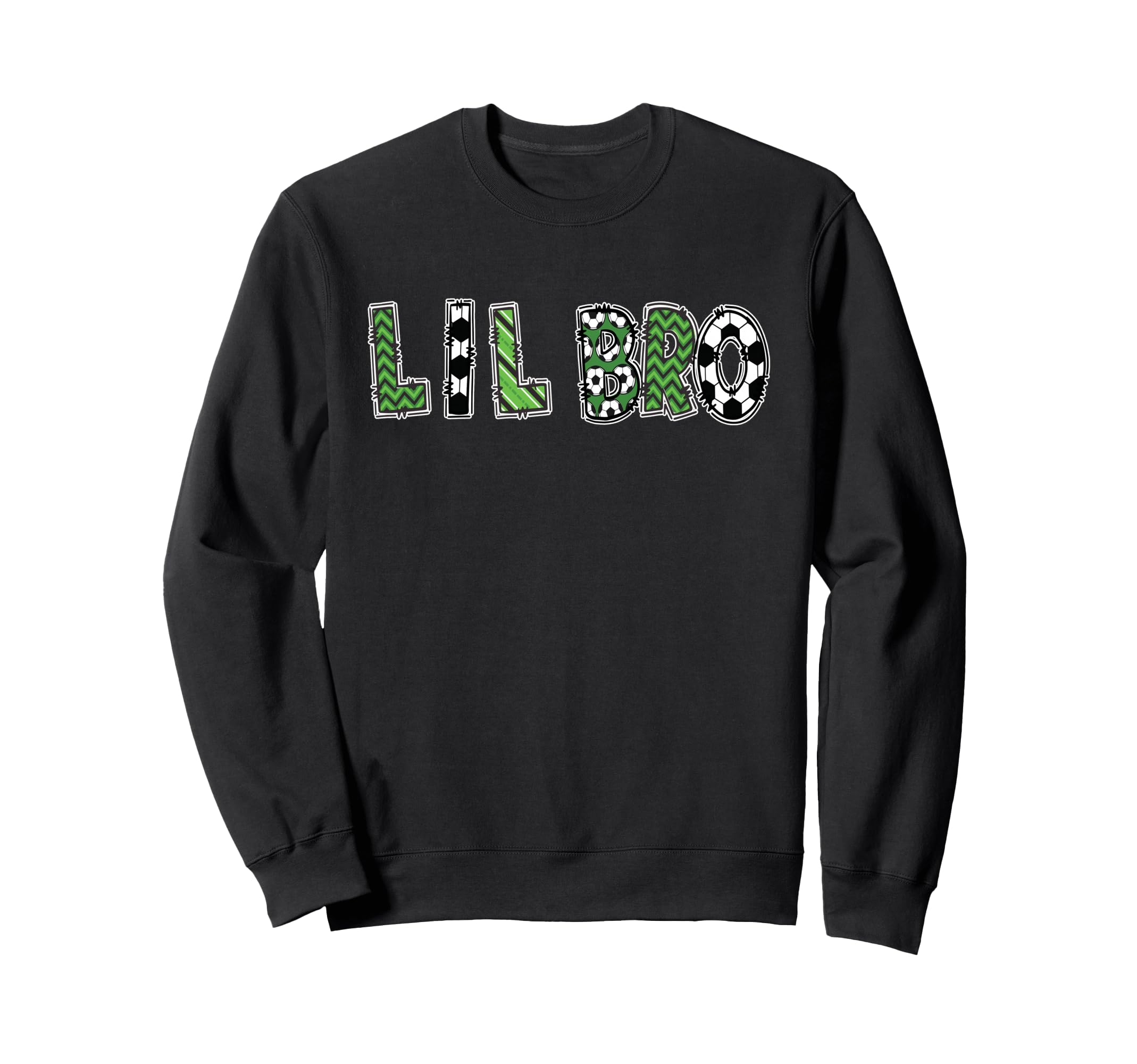 Soccer Brother Lil Bro Birthday Party Sweatshirt - Trendy Graphic Men Women