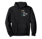 Eat Sleep Sleep More Repeat Funny Eat Sleep Hoodie - Unique Graphic Unisex