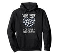 100 Days School Soccer Heart Love Hoodie - Casual Everyday Wear Men Women