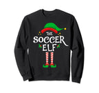 Soccer Elf Family Matching Group Sweatshirt - Graphic Print for Adults