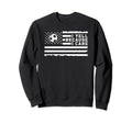 I Yell Because I Care Us Flag Soccer Sweatshirt - Graphic Print Unisex