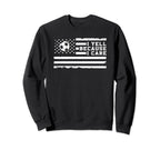 I Yell Because I Care Us Flag Soccer Sweatshirt - Graphic Print Unisex