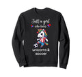 Unicorn Soccer Unicorn Soccer Sweatshirt - Unique Graphic Unisex