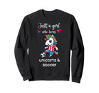 Unicorn Soccer Unicorn Soccer Sweatshirt - Unique Graphic Unisex