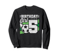 Soccer Birthday Party 5 Year Sweatshirt - Fun Novelty Design for Adults