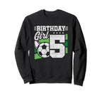 Soccer Birthday Party 5 Year Sweatshirt - Fun Novelty Design for Adults
