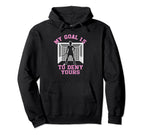 Female Field Hockey Goalkeeper Player Hoodie - Custom Art Print for Adults