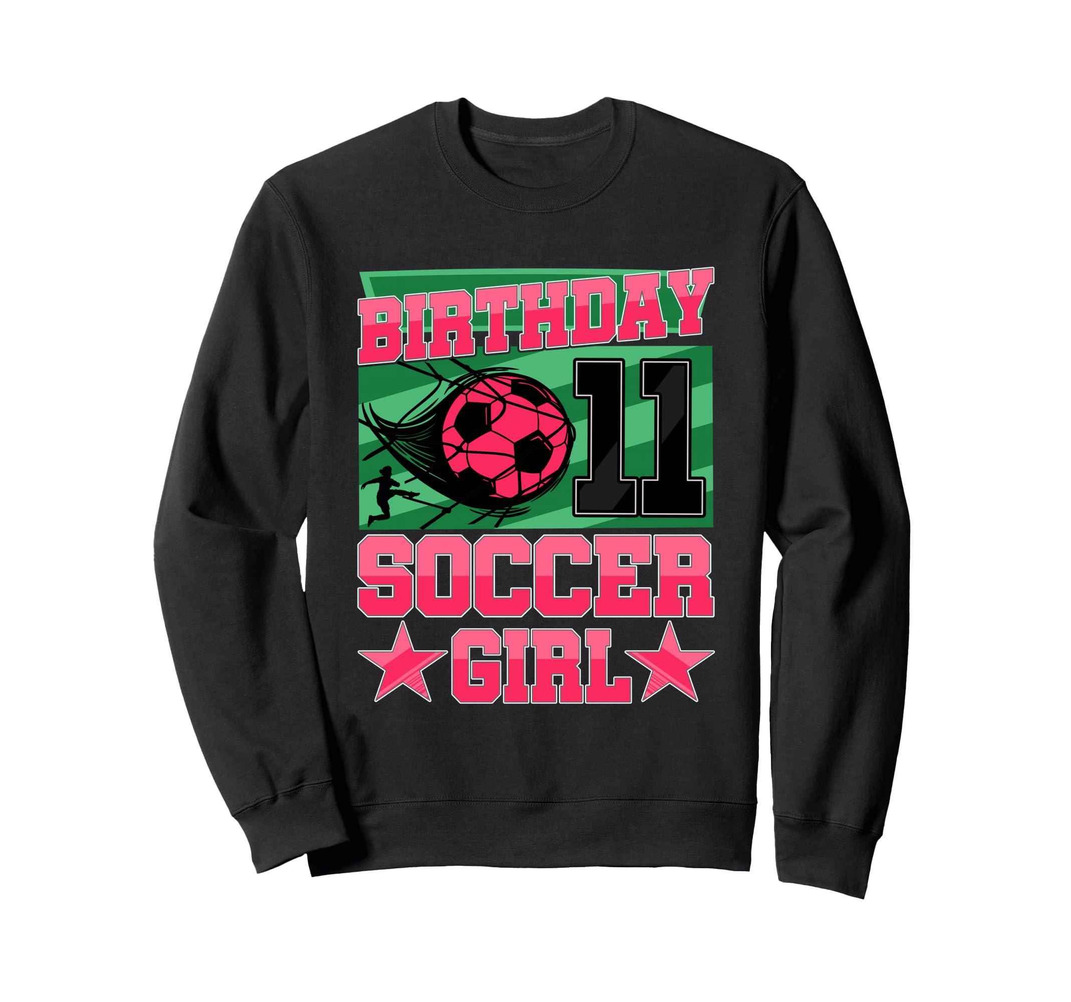 Soccer Birthday Party 11Th Sweatshirt - Minimalist Print for Adults