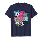 Preppy Soccer Coquette Checkered Star T-Shirt - Trendy Graphic Men Women