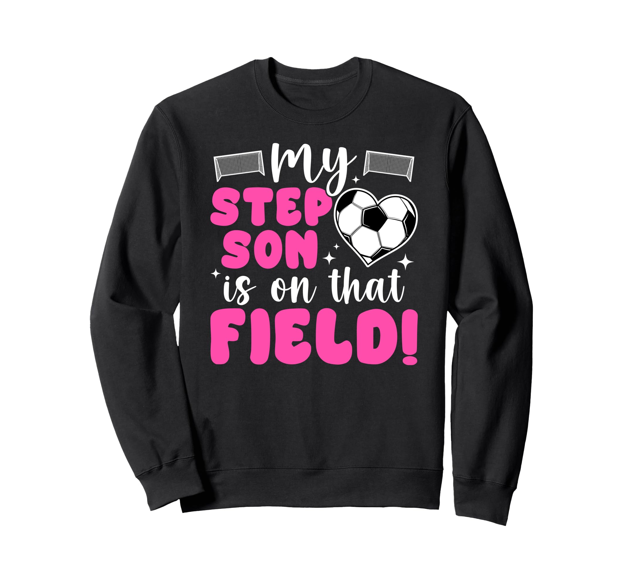Proud Soccer Step Mom Soccer Sweatshirt - Minimalist Print for Adults