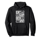 Eat Sleep Soccer Repeat Signs Hoodie - Streetwear Style Unisex